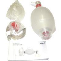 Notfallrucksack Beatmung mit 1,8-Liter Sauerstoffflasche und regelbarem Druckminderer f&uuml;r Erwachsene aus Nylonmaterial - Rot - Gelbe Reflexstreifen