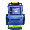 Notfallrucksack Medicus / PRO  -M- LEER - blau aus Nylon mit gelben Reflexstreifen