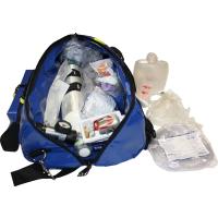 Sauerstofftasche aus Plane mit 1,8 Liter Sauerstoffflasche und regelbarem Druckminderer 0-25 l/min