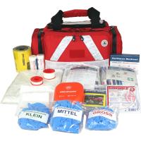Kleine Erste Hilfe Notfalltasche in rot f&uuml;r PKW,...