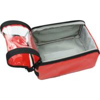 2er Set Modultasche - Modulcontainer rot Plane mit Klett (Flausch)