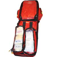 PROFI Erste Hilfe Notfallrucksack Betriebssanit&auml;ter aus Plane mit aut. Blutdruckmessger&auml;t Sh.