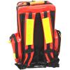 Erste Hilfe Notfallrucksack Sport  Freizeit &amp; Event - Planenmaterial Rot - Gelbe Reflexstreifen