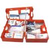 Erste Hilfe Koffer SAN orange mit Wandhalterung &amp; Verbandmittel-Sortiment DIN 13169