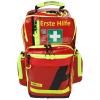 Erste Hilfe Notfallrucksack Sport Freizeit &amp; Event - AEROtex&reg; Plane Rot - Gelbe Reflexstreifen