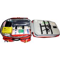 First Aid Backpack Notfallrucksack &quot;Offshore-Outdoor&quot; mit Defi Sauerstoff, Tourniquet, Israeli Bandage