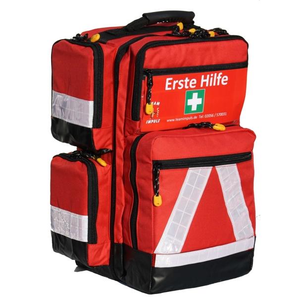 Notfallrucksack Medicus 4 Stk. - PRO -M- LEER aus Nylon mit vier Außentaschen
