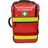 Gro&szlig;er Erste Hilfe Notfallrucksack FEUERWEHR Premium gem. DIN 14142 Planenmaterial mit Sauerstoff in Rot