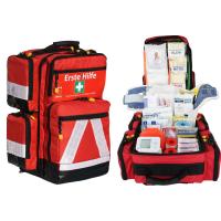 Erste Hilfe Notfallrucksack Schulsanit&auml;ter mit 4 Au&szlig;entaschen