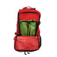 Team Impuls Notfallrucksack 45 Liter -M- LEER - rot aus Nylon mit Modultaschen