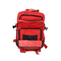 Team Impuls Notfallrucksack 45 Liter -M- LEER - rot aus Nylon mit Modultaschen