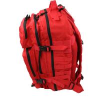 Team Impuls Notfallrucksack 45 Liter -M- LEER - rot aus Nylon mit Modultaschen