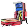 Taktische Medizin - Erste Hilfe Notfallrucksack mit Tourniquet aus rotem Planenmaterial - Waterstop Rei&szlig;verschl&uuml;sse