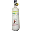 Sauerstoffflasche 2 Liter - Stahl - 400 Gasliter O2 - 200 bar