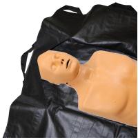 Rettungstragetuch bis 200 kg 200 x 80 cn aus Nylon - Einweg in schwarz