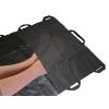 Rettungstragetuch bis 200 kg 200 x 80 cn aus Nylon - Einweg in schwarz