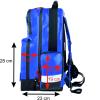 Notfallrucksack / Einsatzrucksack THW  -M- LEER - blau aus Plane mit wei&szlig;en Reflexstreifen und Waterstop Rei&szlig;verschl&uuml;ssen