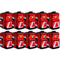 10 Stk. Notfallrucksack Medicus - PRO -M- LEER aus Nylon mit vier Seitentaschen