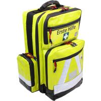 Erste Hilfe Notfallrucksack f&uuml;r Jugendgruppen u. Zeltlager - Plane in gelb