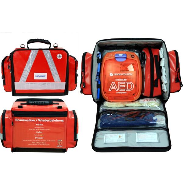 Notfall-Wandtasche inkl. Notfallausstattung für AED Geräte