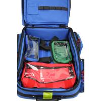 Notfallrucksack MEDICUS / Extensive XL blau Nylon LEER inkl. 4 Softmodulen &amp; 2 stabilen Modulen