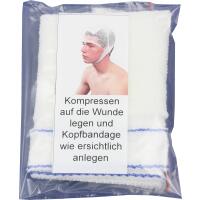 Erste Hilfe Notfallrucksack FEUERWEHR T&uuml;ttleben mit DIN 14142 Planenmaterial in Rot