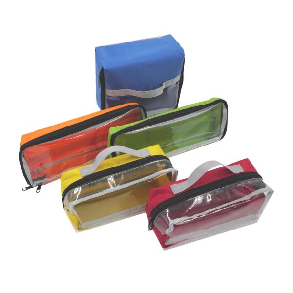 Modultasche Set aus Nylon, 5 Stk versch. Farben & Größen