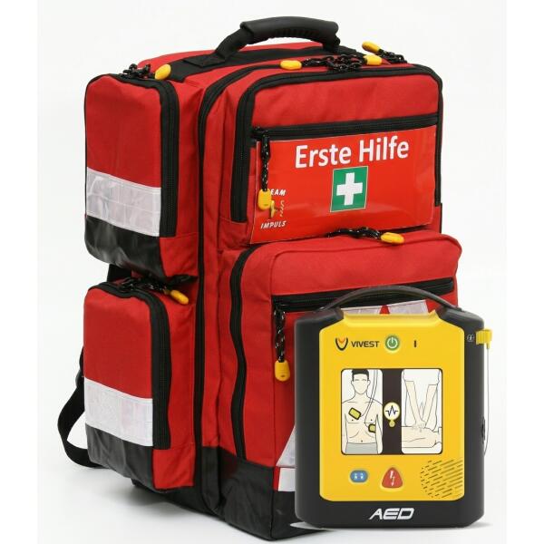 Notfallrucksack EASY mit AED Vivest  A1