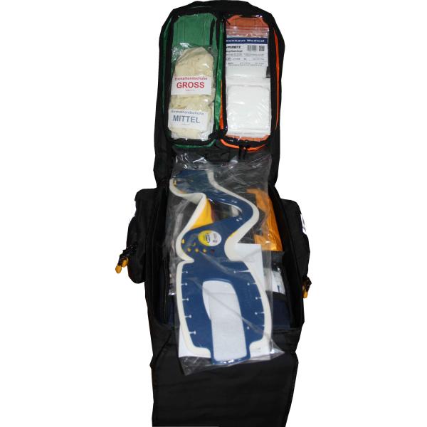 Erste-Hilfe-Rucksack Für Betriebe – Mit Blutdruckmessgerät & Stethoskop, Rot