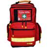 Erste Hilfe Notfallrucksack Sport  Freizeit &amp; Event - Nylonmaterial Rot - Gelbe Reflexstreifen