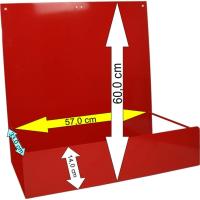 Wandhalterung f&uuml;r Notfallrucks&auml;cke H.60 x B:57 x T:33 cm - z.B. Pax Wasserkuppe L ST-FT
